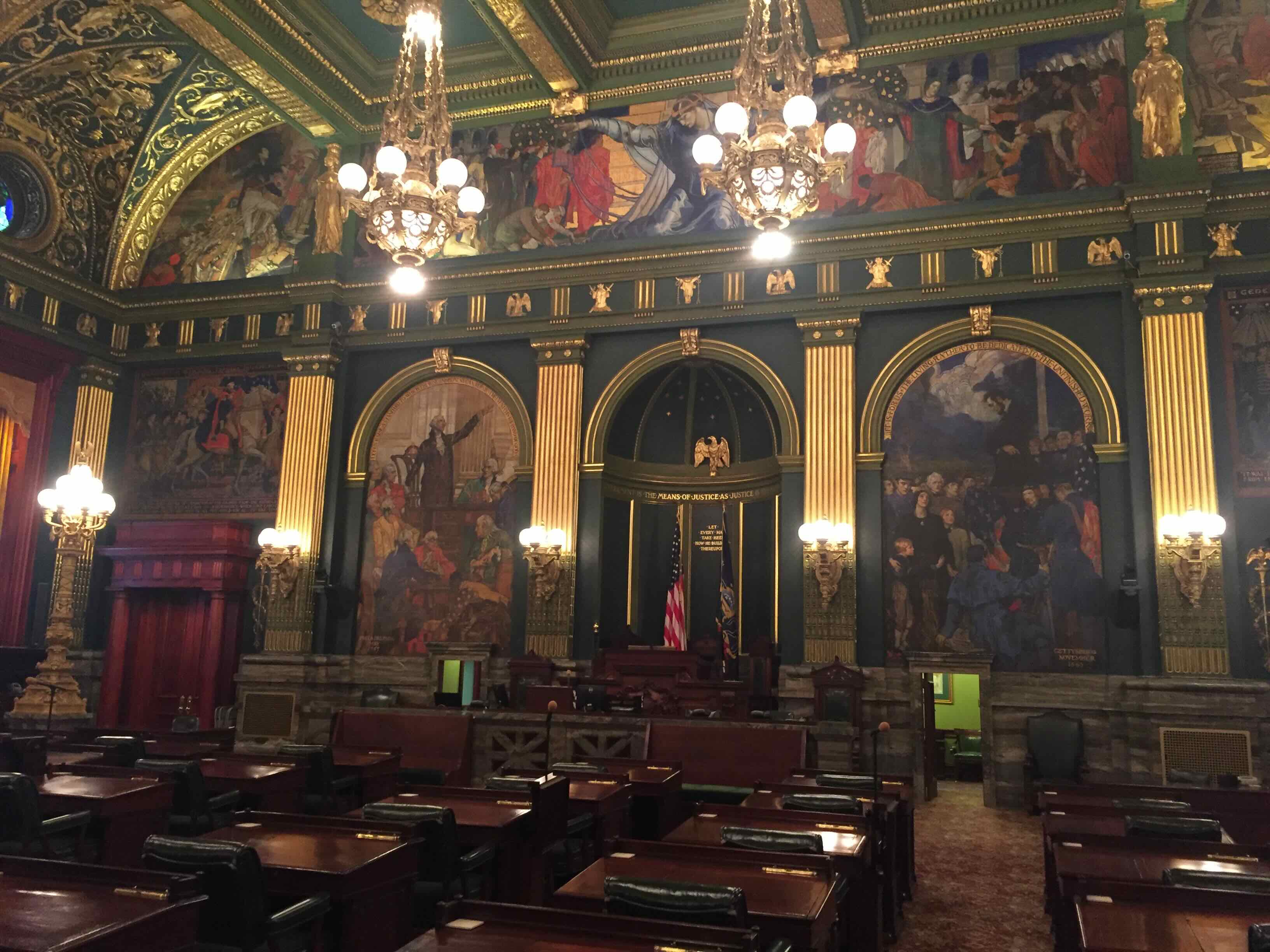 Senate Chambers in Pennsylvania State Capitol⁩